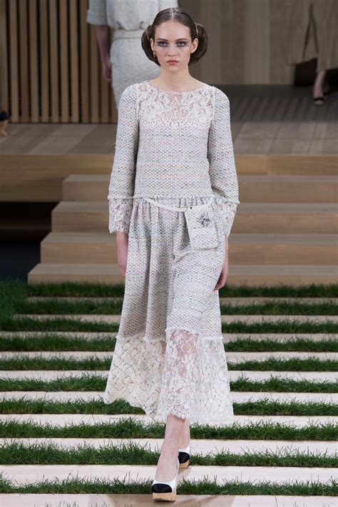 chanel leather tweed thong 2016|Chanel spring dresses 2016.